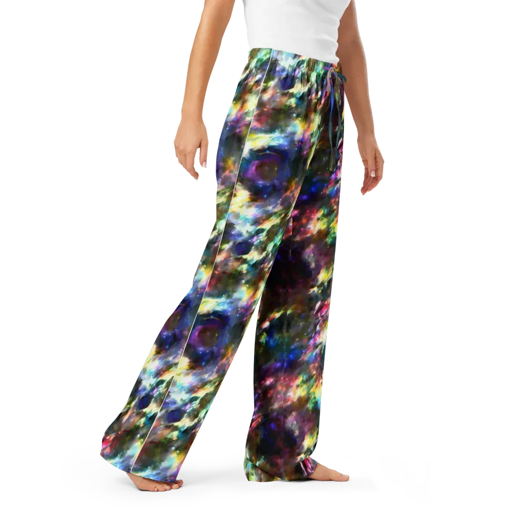 Emilia's Nebula on Women's Pajama Pants — Right Front