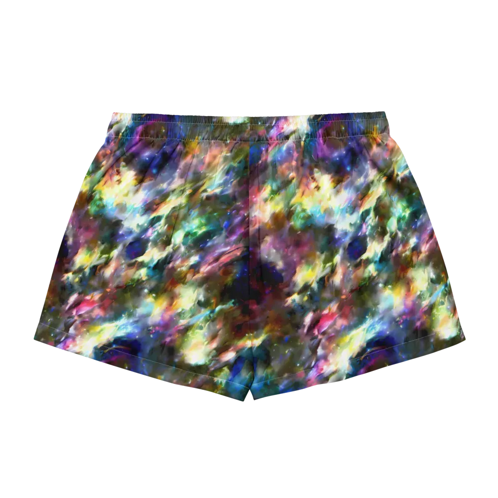 Emilia's Nebula on Women's Pajama Shorts — Back