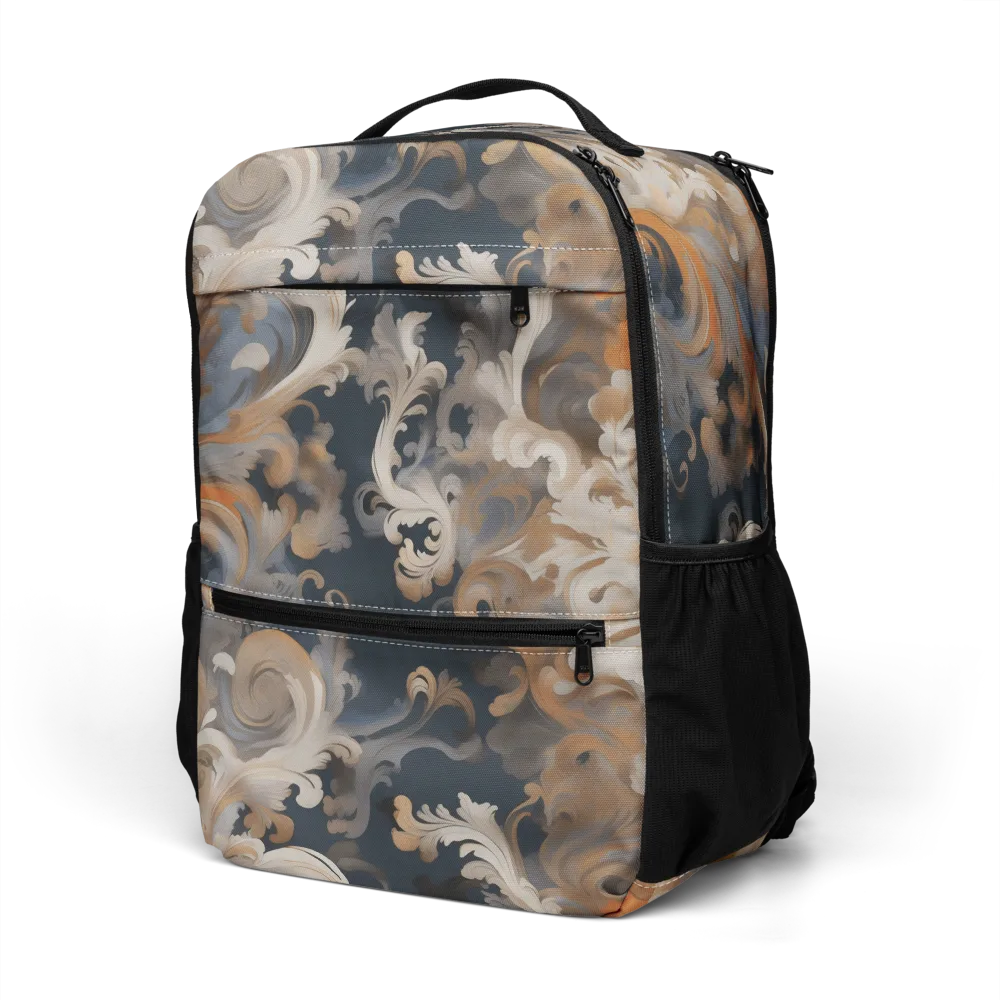 Baroque Drift on Utility Backpack — Left Front