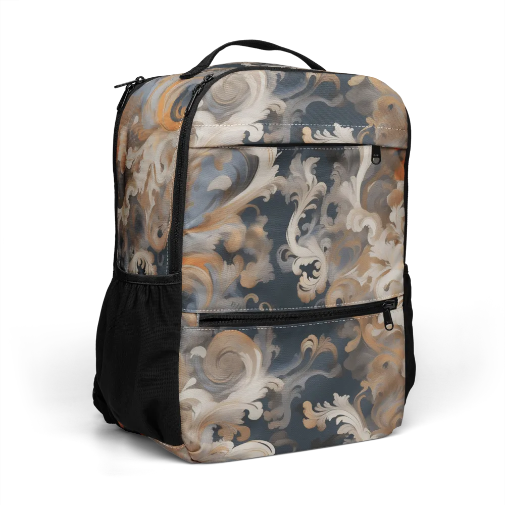 Baroque Drift on Utility Backpack — Right Front