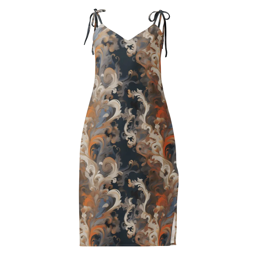 Baroque Drift on Slip Dress — Front