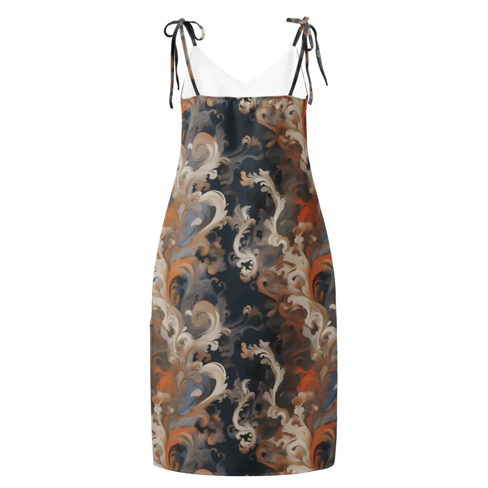 Baroque Drift on Slip Dress — Back