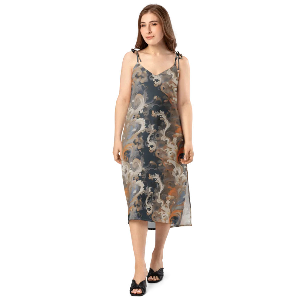 Baroque Drift on Slip Dress — Front