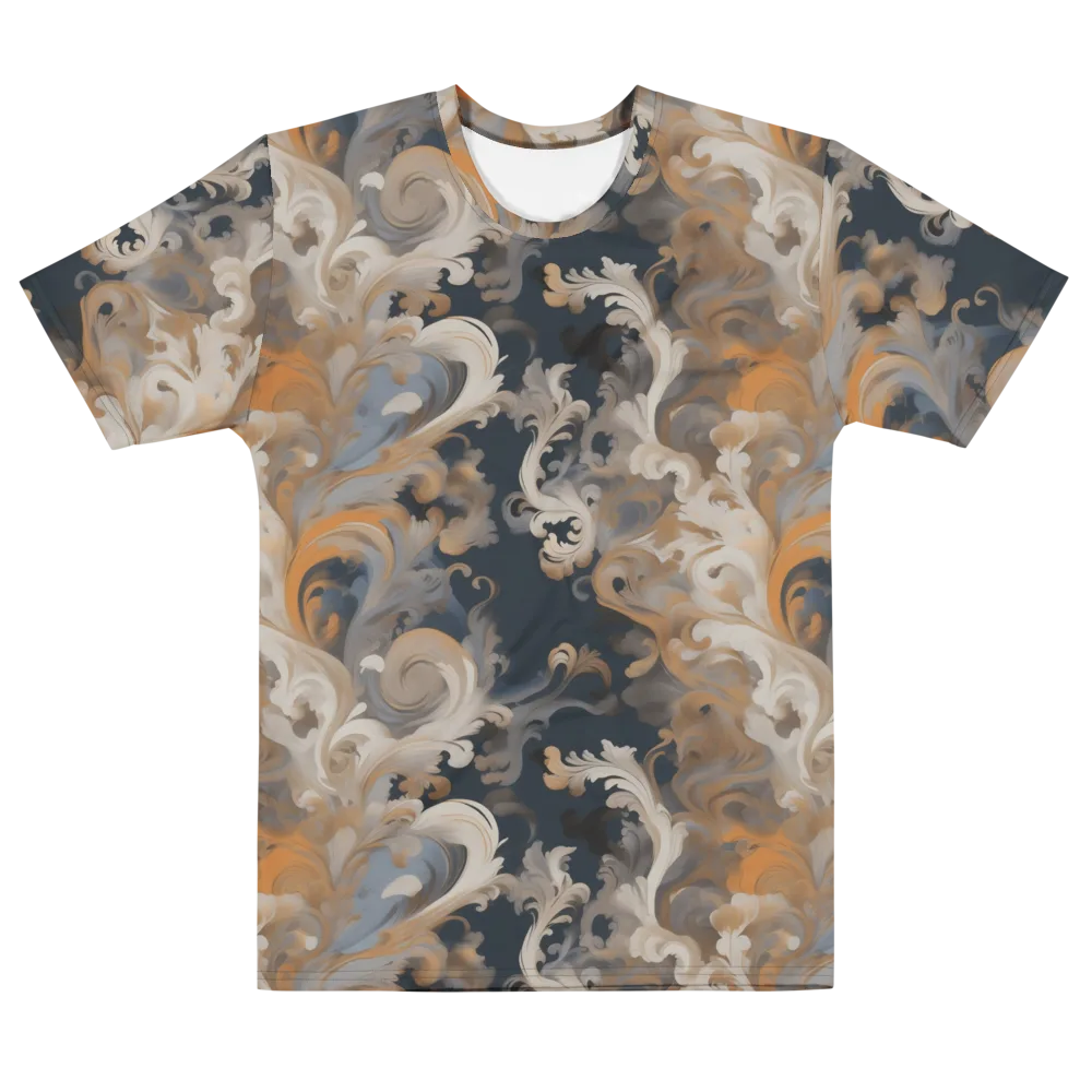 Baroque Drift on Men's Cotton Crew Neck T-Shirt — Front