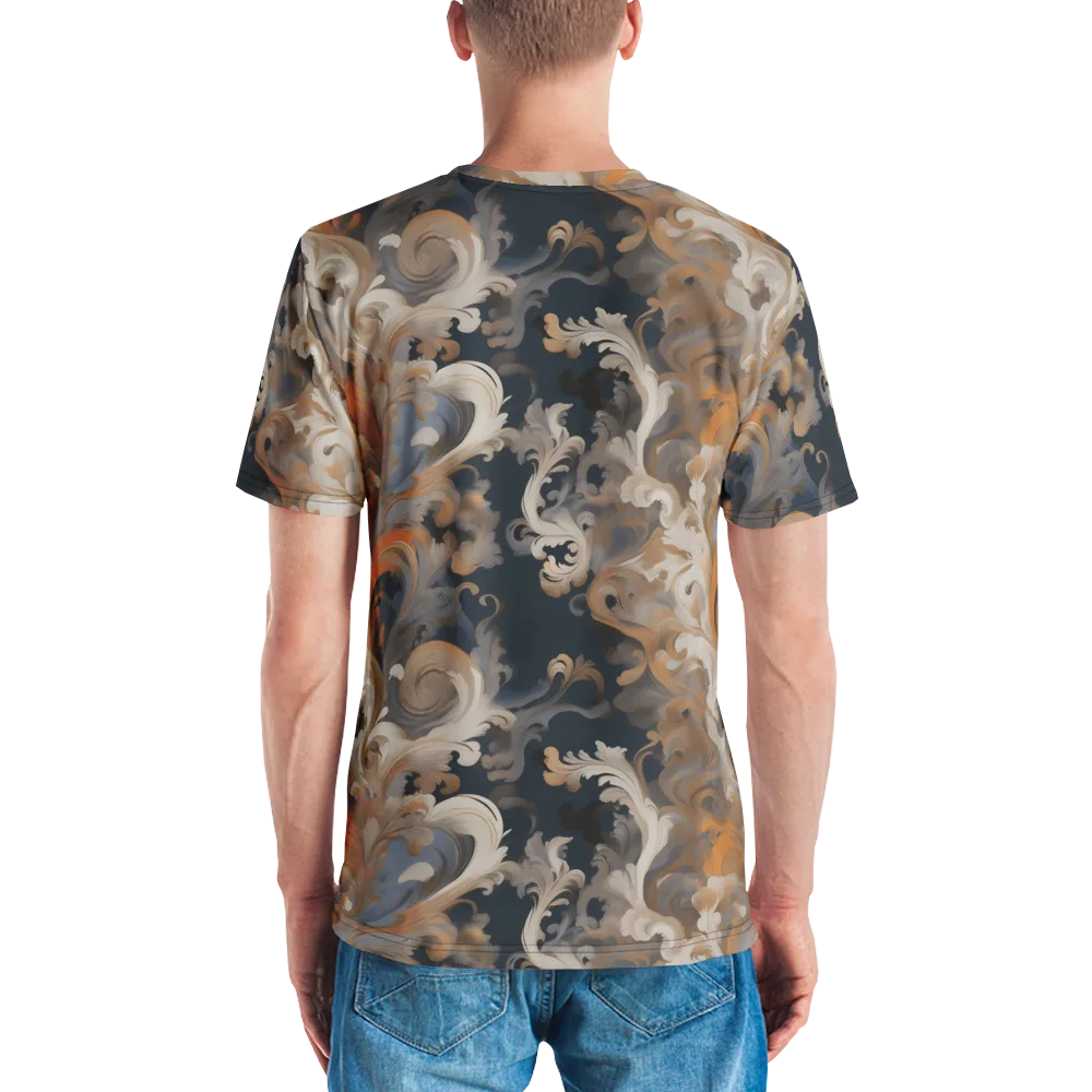 Baroque Drift on Men's Crew Neck T-Shirt — Back
