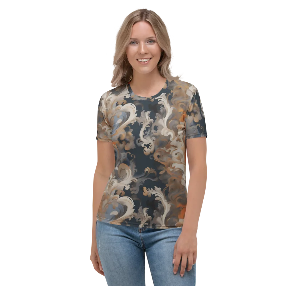 Baroque Drift on Women's Crew Neck T-Shirt — Front
