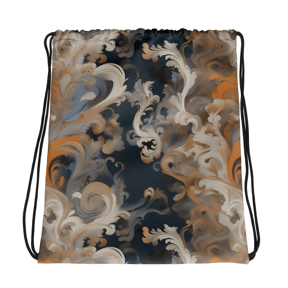 Baroque Drift on Drawstring Bag — Photo