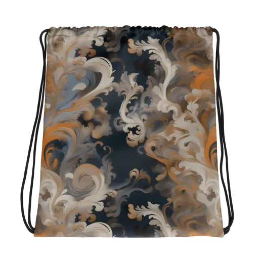 Baroque Drift on a Drawstring Bag