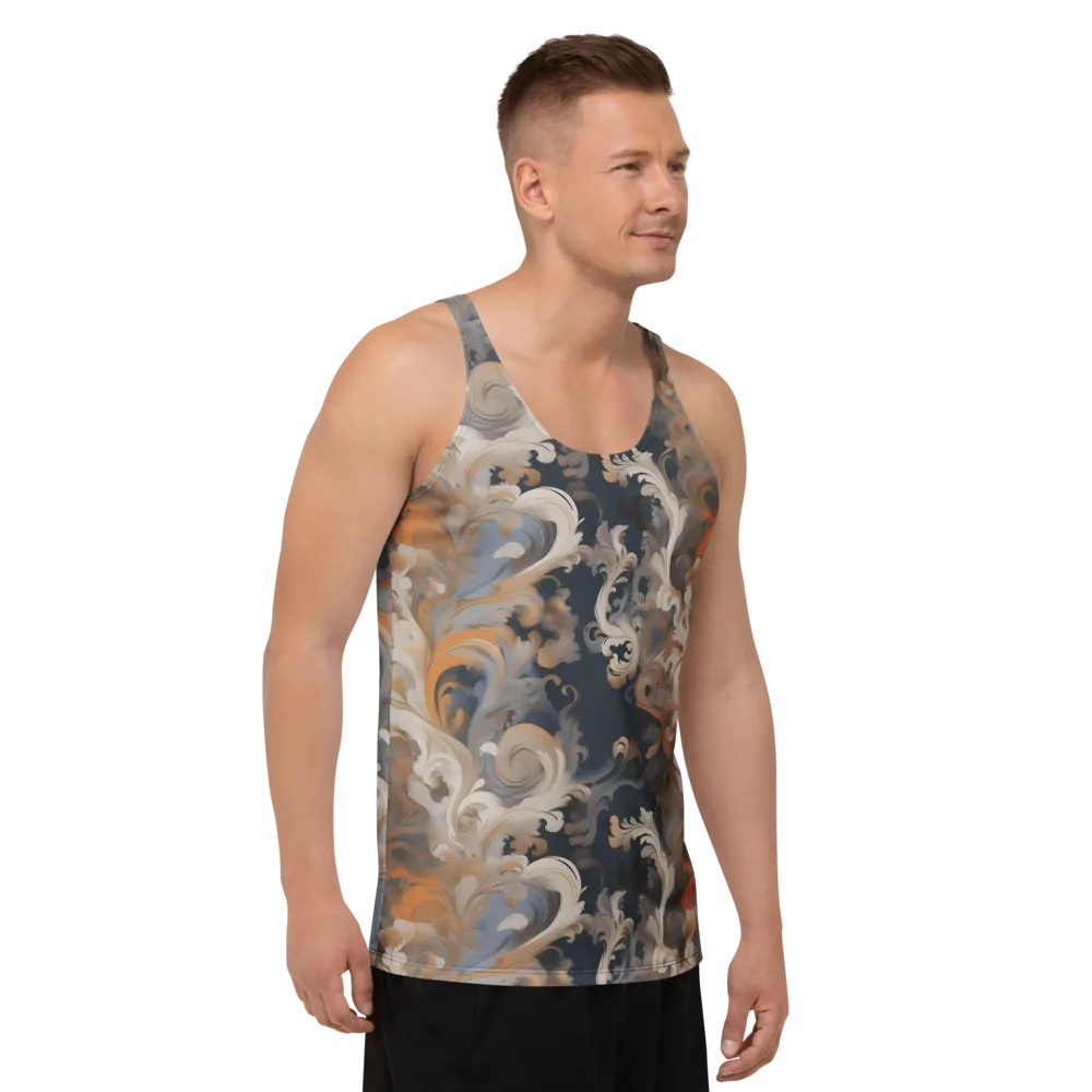 Baroque Drift on Men's Tank Top — Right Front