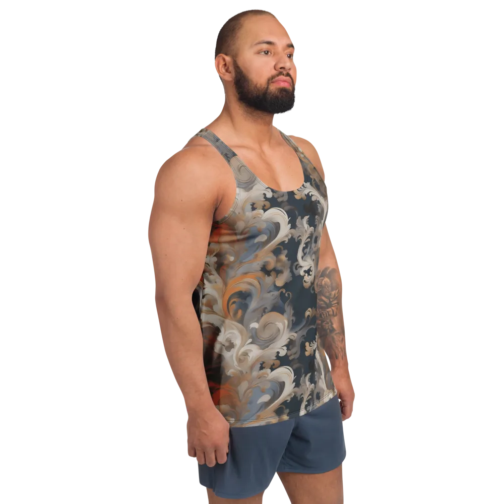 Baroque Drift on Men's Tank Top — Right Front