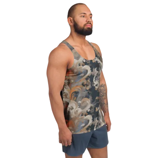 Baroque Drift on a Men's Tank Top