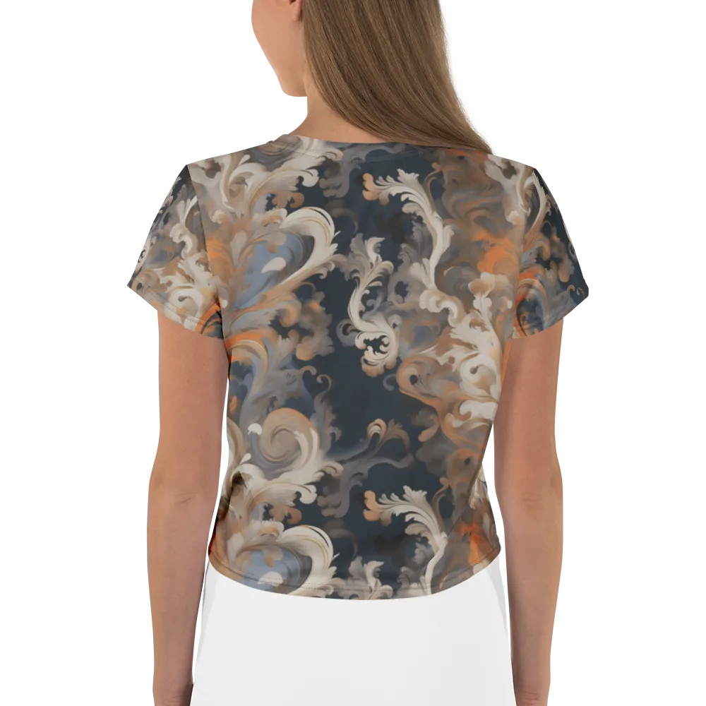 Baroque Drift on Crop Tee — Back
