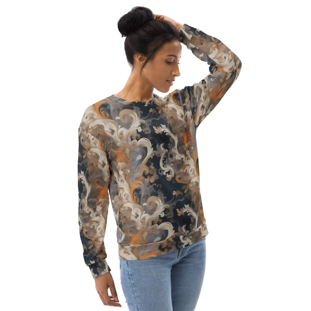 Baroque Drift on Sweatshirt — Right Front
