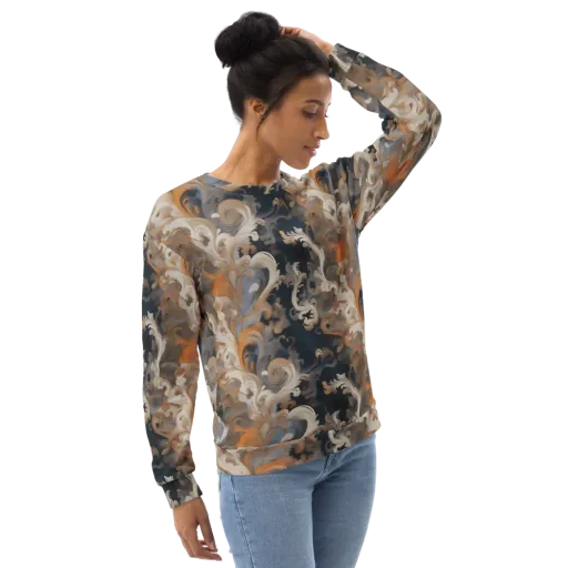 Baroque Drift on a Sweatshirt