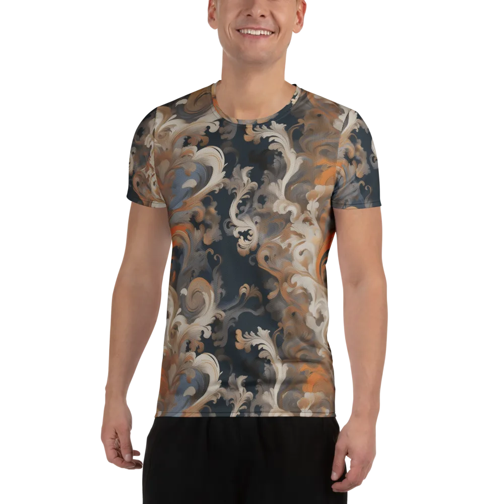 Baroque Drift on Men's Athletic T-Shirt — Front