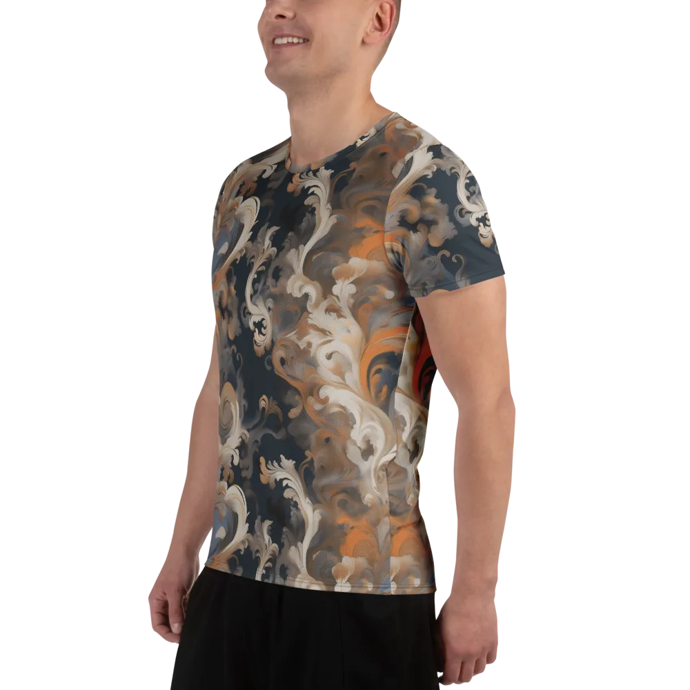 Baroque Drift on Men's Athletic T-Shirt — Left