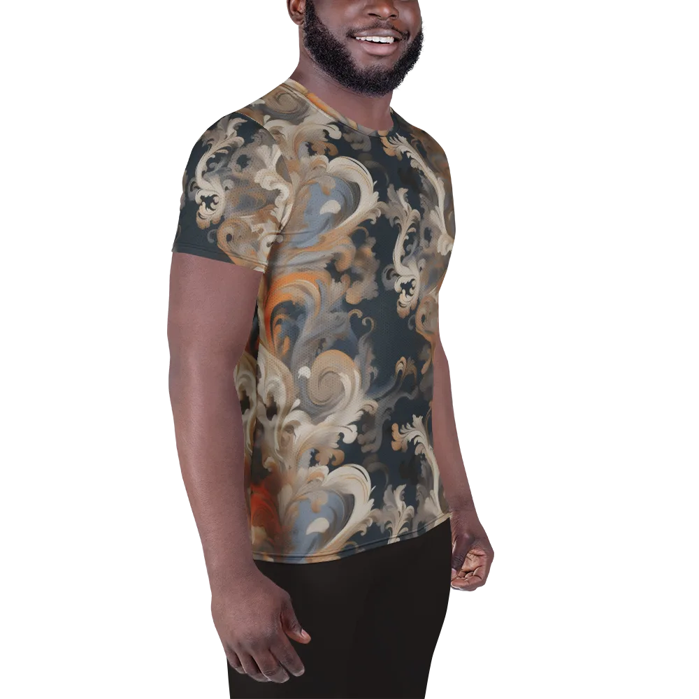 Baroque Drift on Men's Athletic T-Shirt — Right