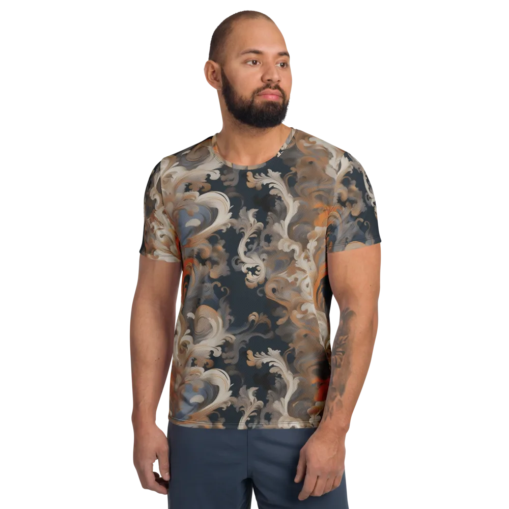 Baroque Drift on Men's Athletic T-Shirt — Front