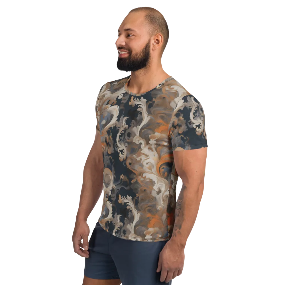 Baroque Drift on Men's Athletic T-Shirt — Left
