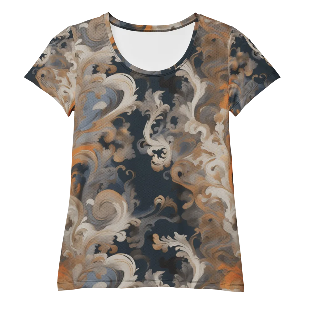 Baroque Drift on Women's Athletic T-Shirt — Front