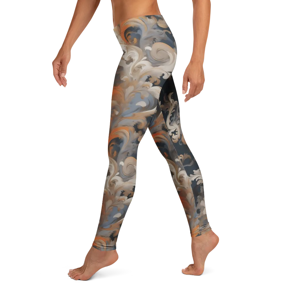 Baroque Drift on Leggings — Left