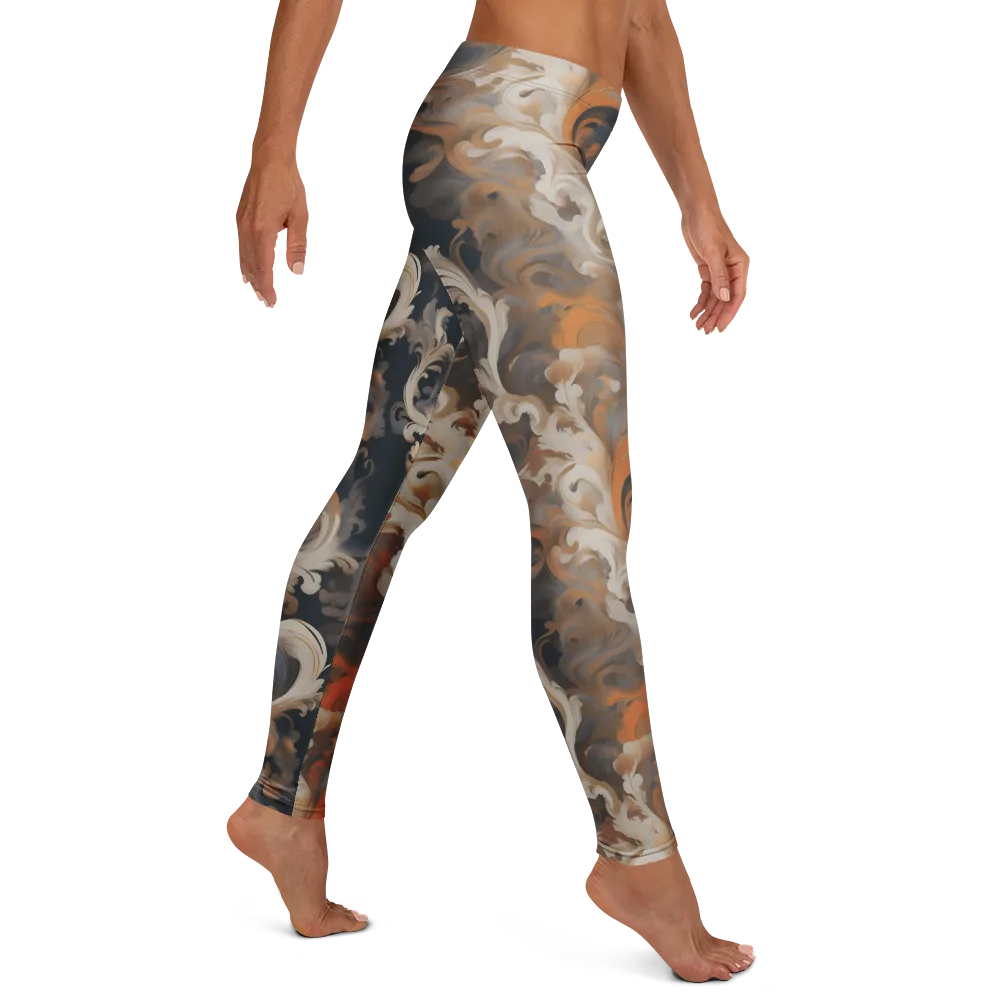 Baroque Drift on Leggings — Right