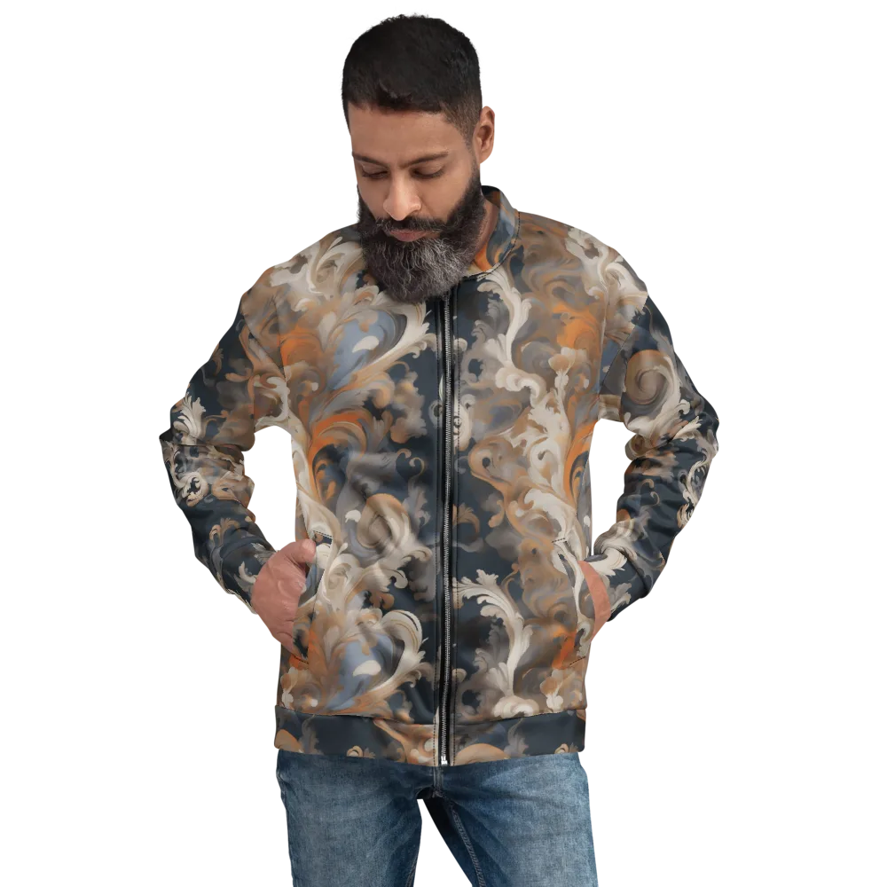 Baroque Drift on Bomber Jacket — Front