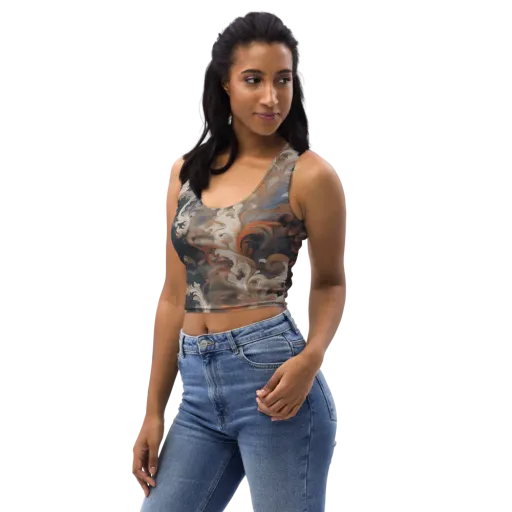 Baroque Drift on a Crop Top