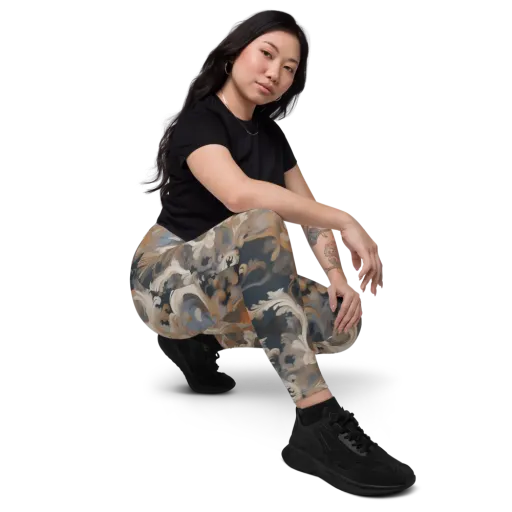 Baroque Drift on a Leggings with Pockets