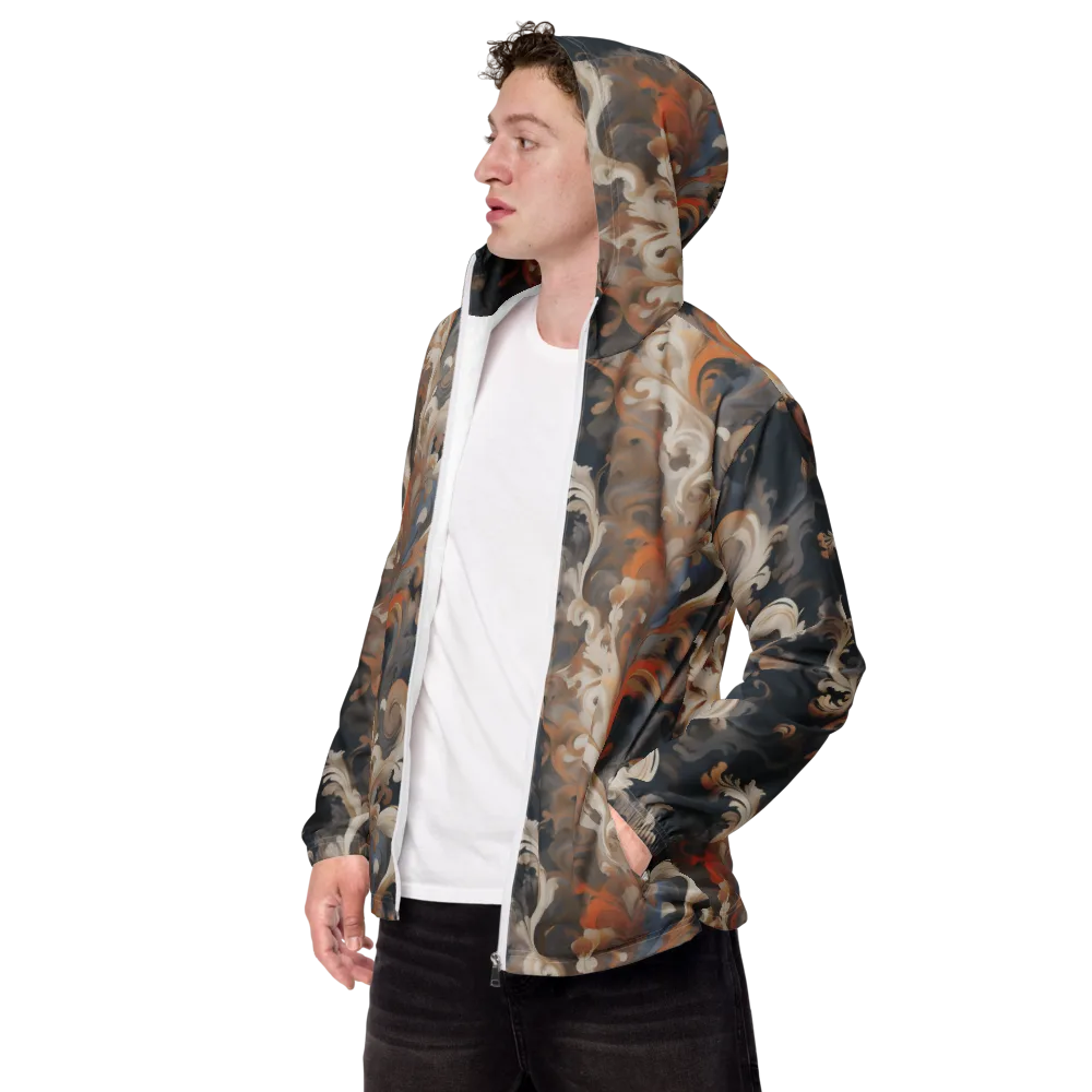 Baroque Drift on Men's Windbreaker — Left Front