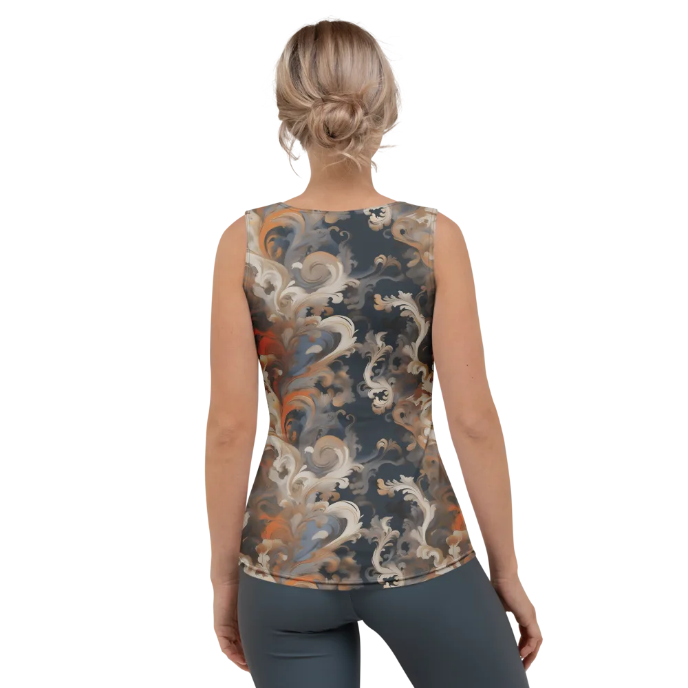 Baroque Drift on Women's Tank Top — Back