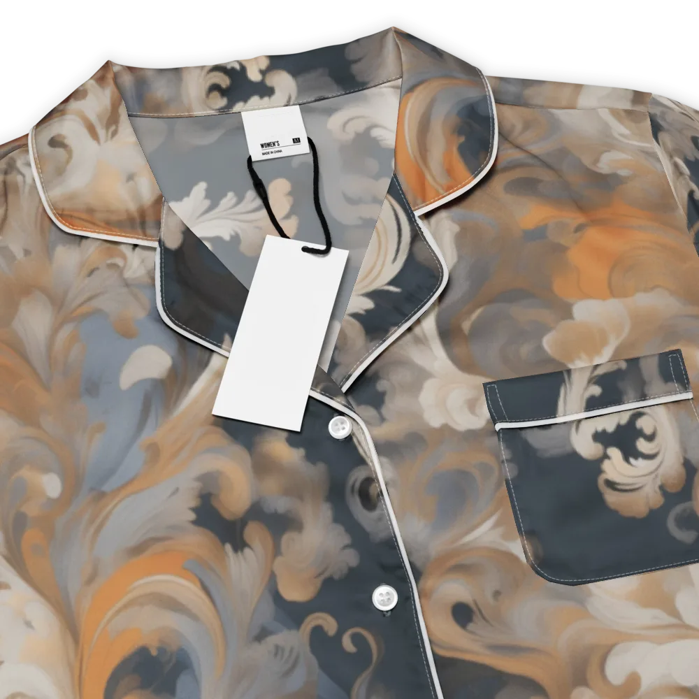 Baroque Drift on Women's Short Sleeve Pajama Top — Product details