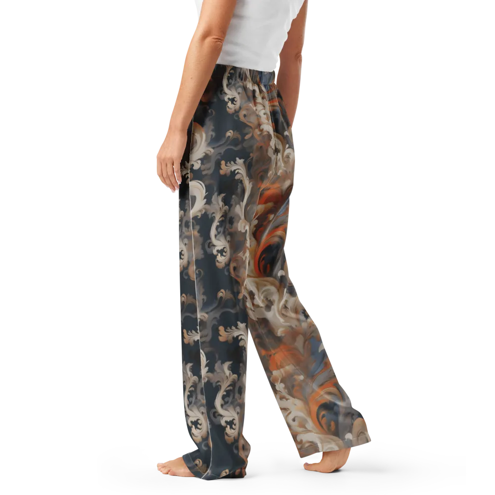 Baroque Drift on Women's Pajama Pants — Left