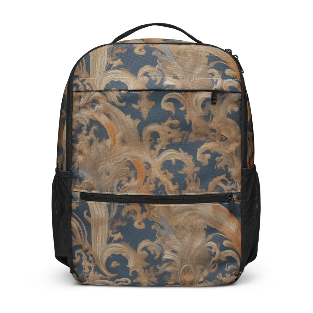 Baroque Midnight on Utility Backpack — Front