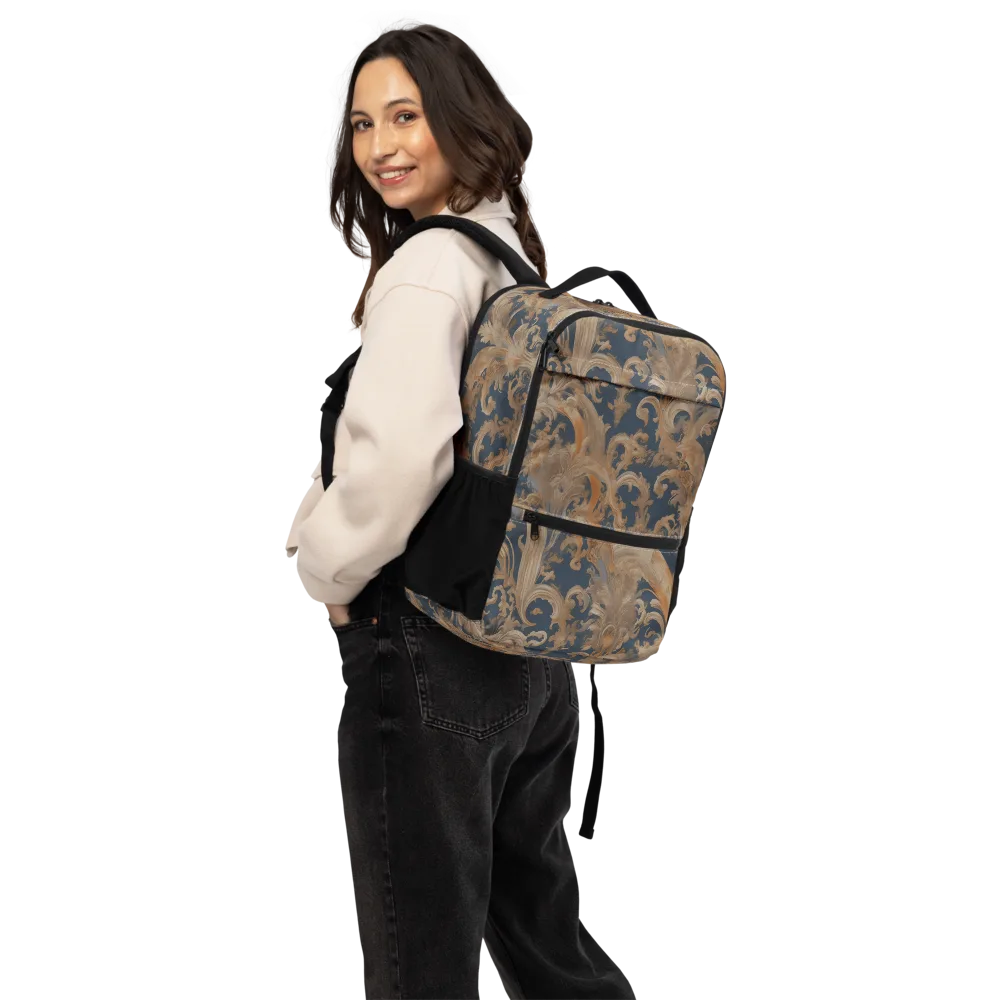 Baroque Midnight on Utility Backpack — Back