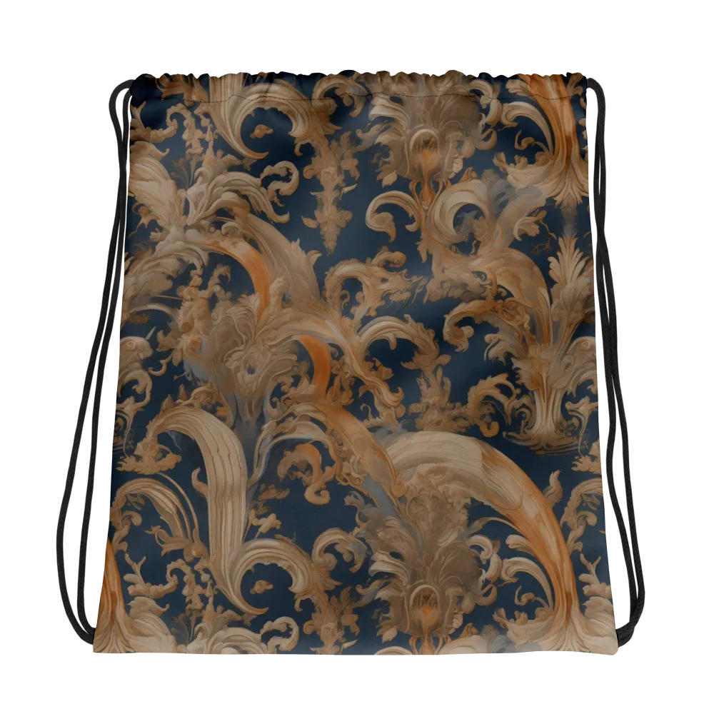 Baroque Midnight on Drawstring Bag — Photo