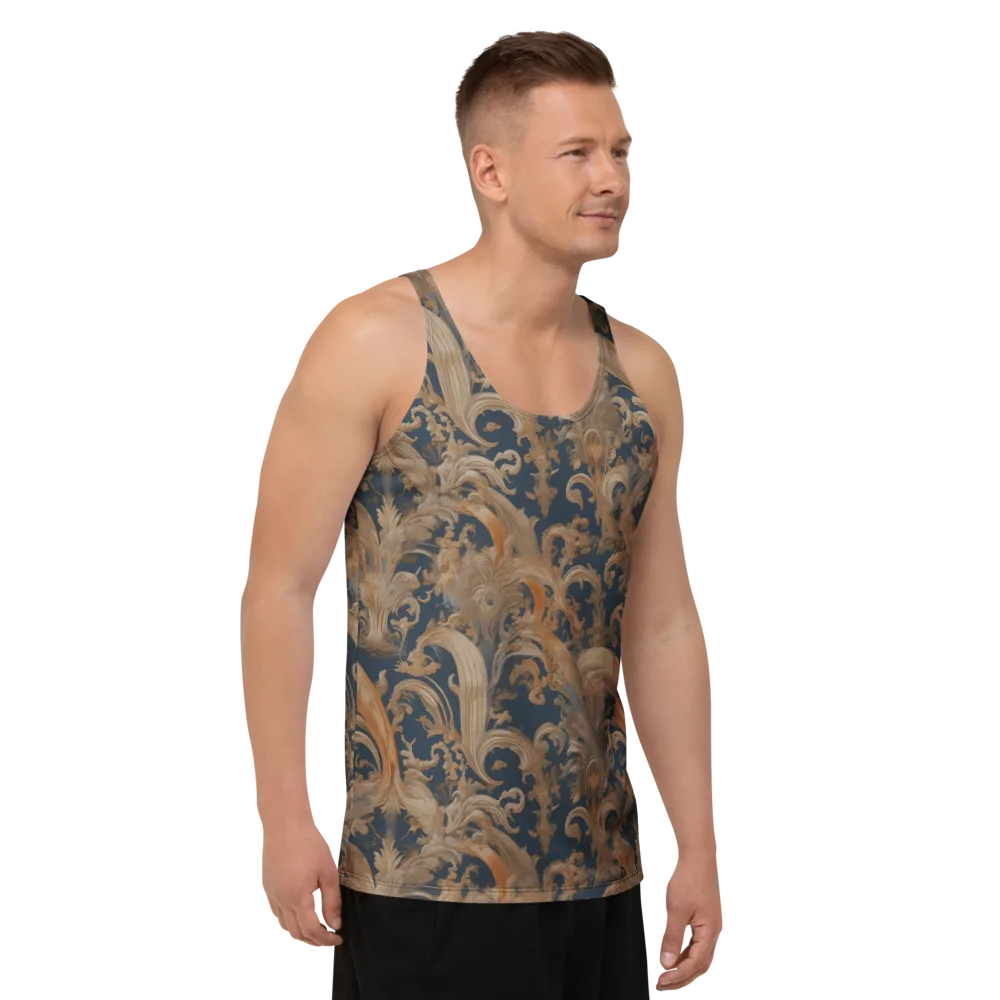 Baroque Midnight on Men's Tank Top — Right Front
