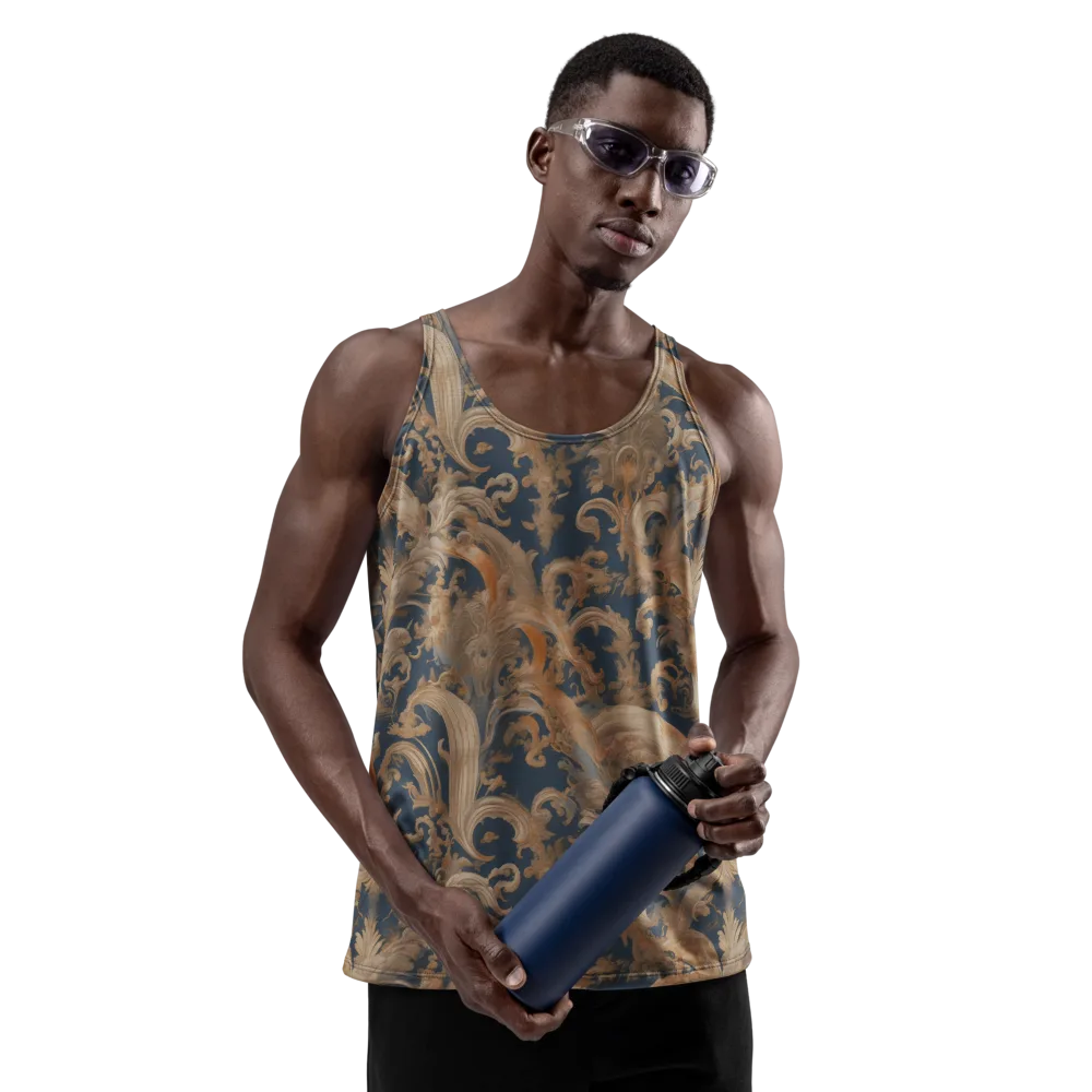 Baroque Midnight on Men's Tank Top — Front