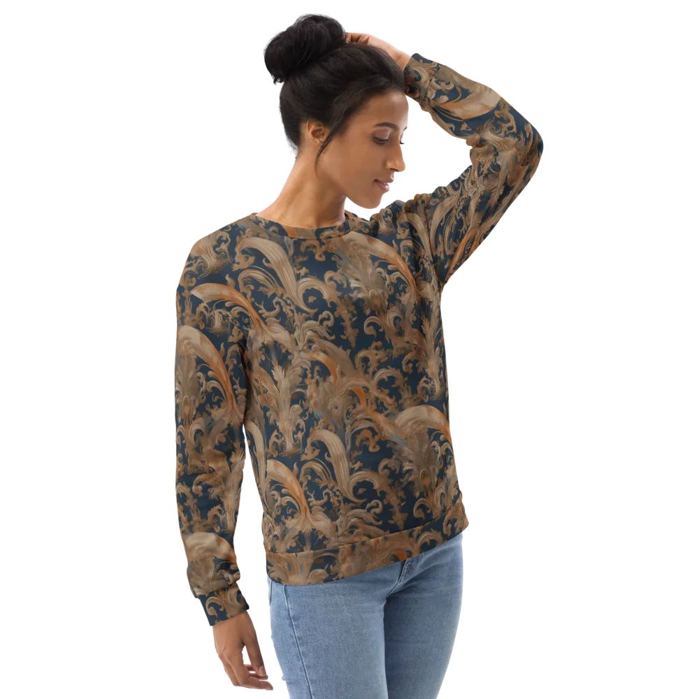 Baroque Midnight on Sweatshirt — Right Front