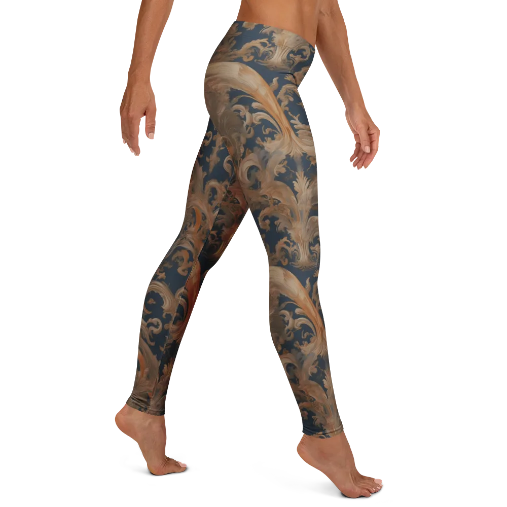 Baroque Midnight on Leggings — Right