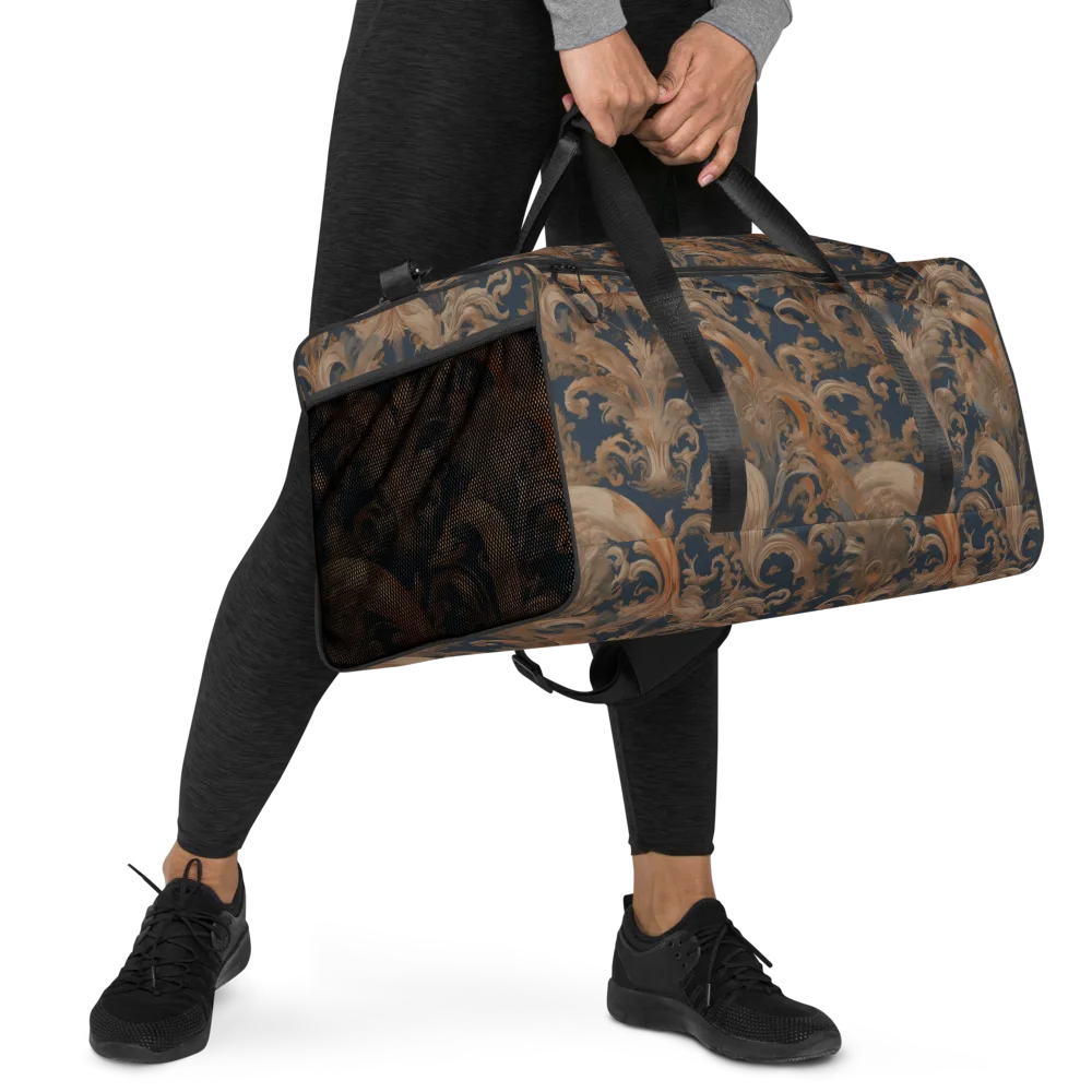 Baroque Midnight on Duffle Bag — Right Front