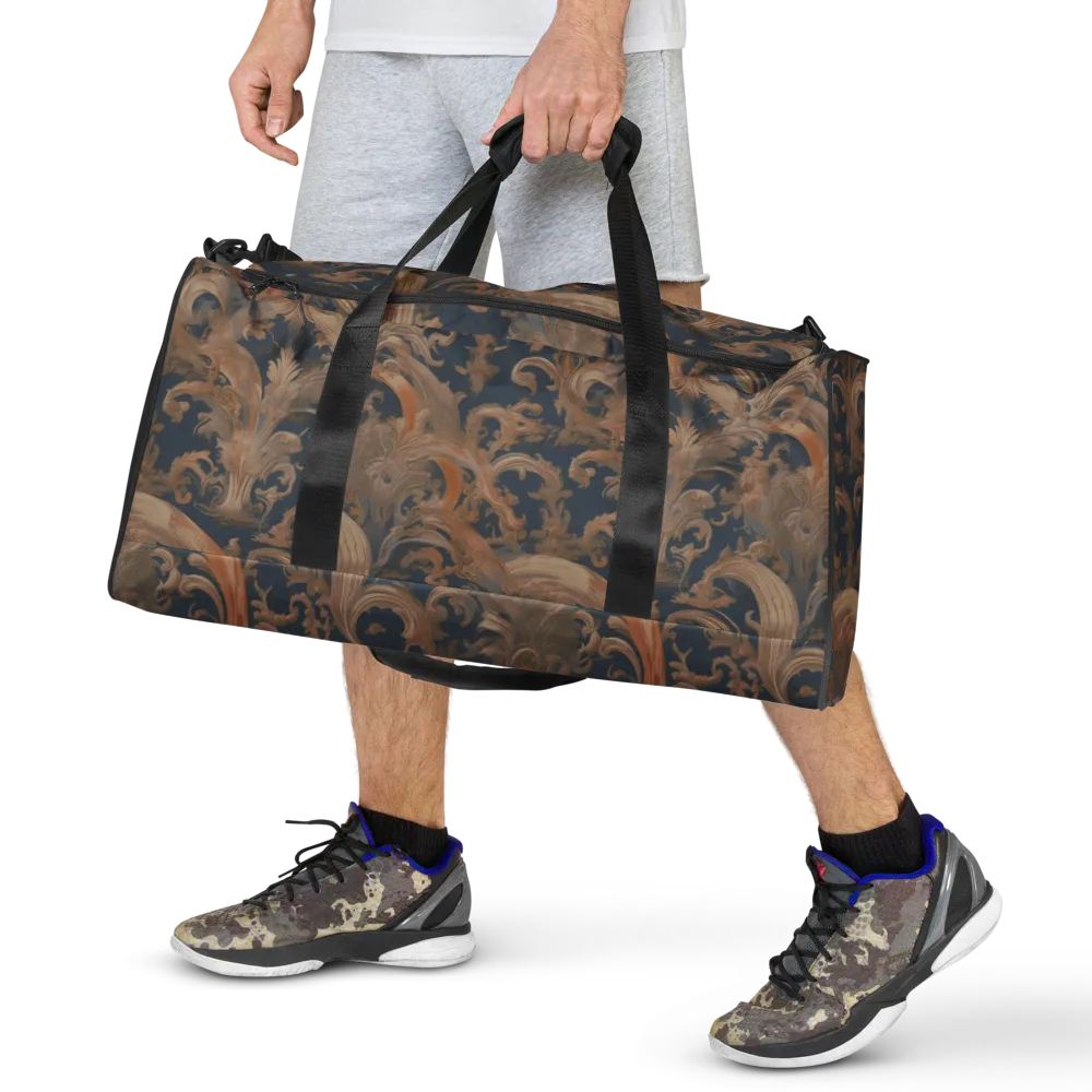 Baroque Midnight on Duffle Bag — Front