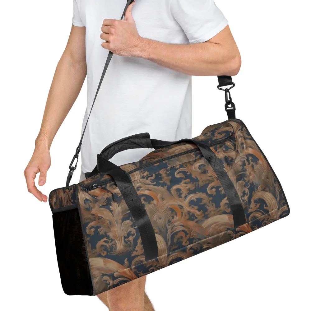 Baroque Midnight on Duffle Bag — Right Front