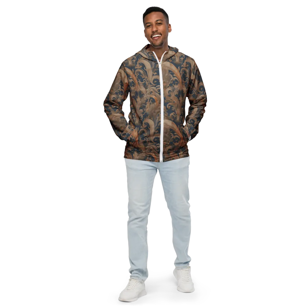Baroque Midnight on Men's Windbreaker — Front