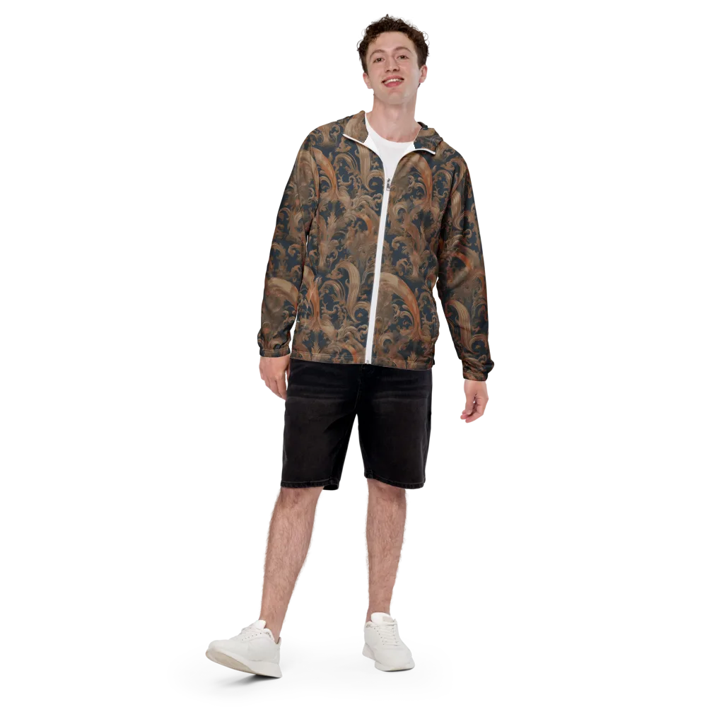 Baroque Midnight on Men's Windbreaker — Front