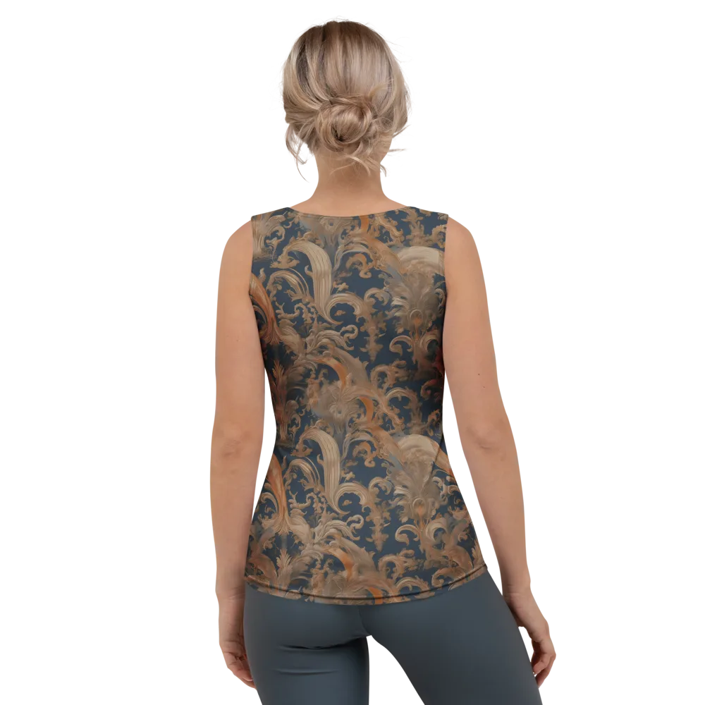 Baroque Midnight on Women's Tank Top — Back