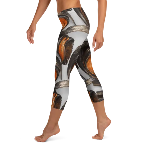 Molten Umber on a Capri Leggings