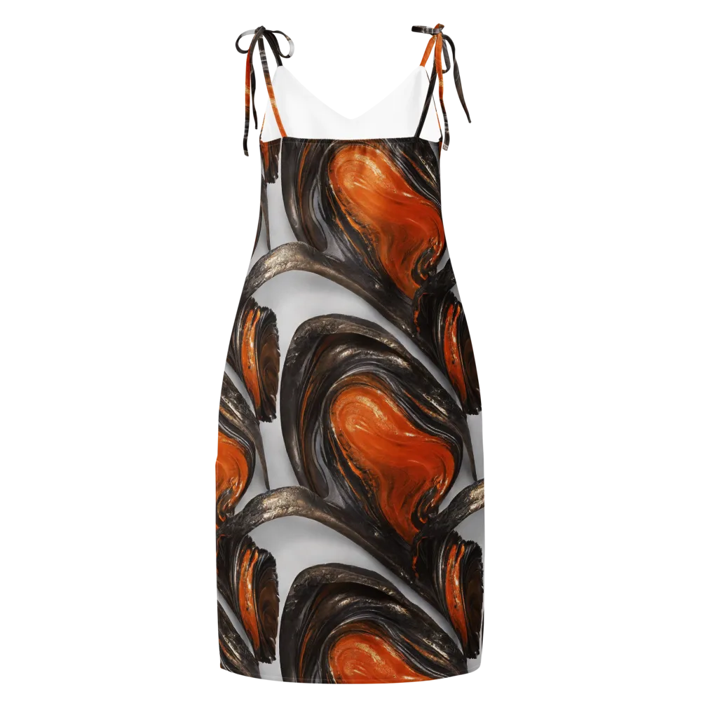 Molten Umber on Slip Dress — Back