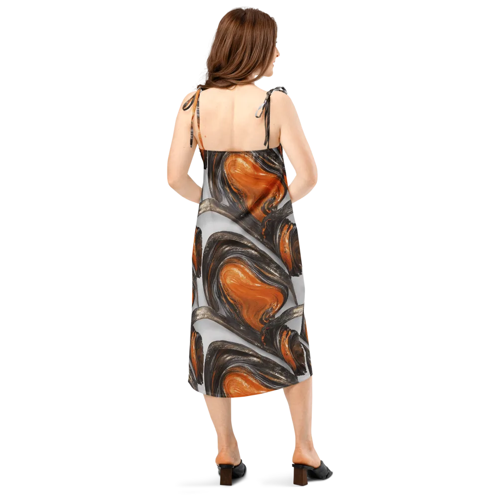 Molten Umber on Slip Dress — Back