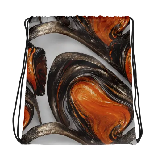 Molten Umber on a Drawstring Bag